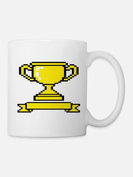 Pokal - Tasse - Weiß