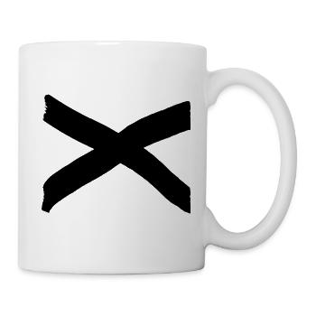 X Kreuz Symbol Verbot - Tasse - Weiß - Rechts