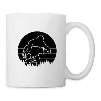 Sasquatch und Stier - Tasse - Weiß - Rechts