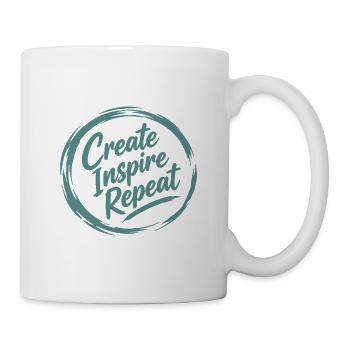 Create Inspire Repeat  - Tasse - Weiß - Rechts