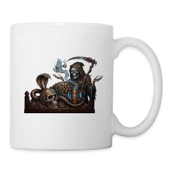 Kaffeepause des Todes - Tasse - Weiß - Rechts