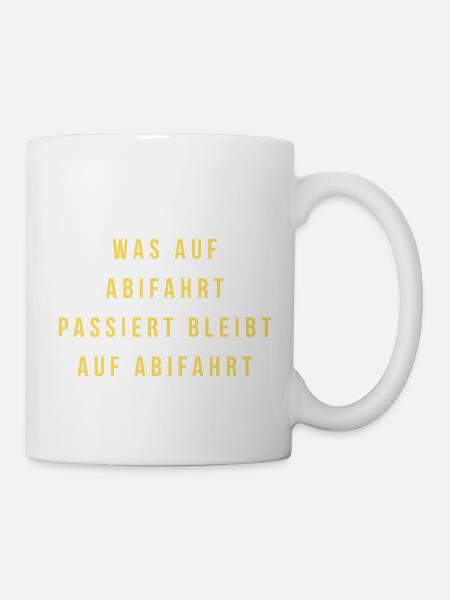 Regel 1: Was Abifahrt Bleibt - Tasse - Weiß