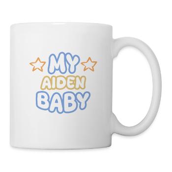 Aiden als Spruch - Tasse - Weiß - Rechts