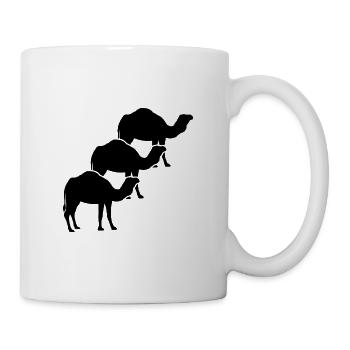 Kamel Trio Karawane - Tasse - Weiß - Rechts