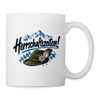 Herrschaftszeiten Trachten Outfit - Tasse - Weiß - Rechts