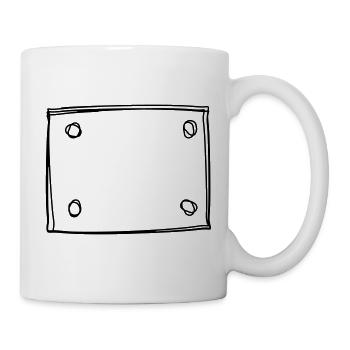 Startnummer handgezeichnet - Tasse - Weiß - Rechts