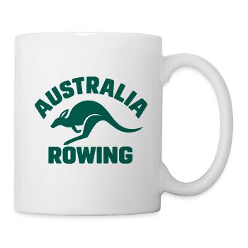 Australia Rowing - Australien Rudern - Känguru - Tasse - Weiß - Rechts