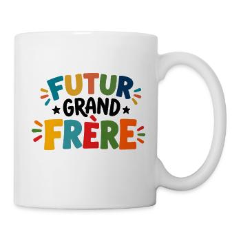 Zukünftiges T-Shirt für große Bruder - Tasse - Weiß - Rechts