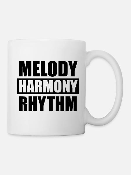 melody harmony rhythm - Tasse - Weiß