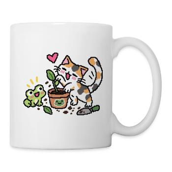 CrazyUna VS Plant - Tasse - Weiß - Rechts
