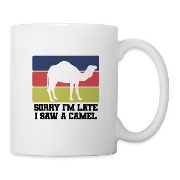 Kamel Humor Retro - Tasse - Weiß - Rechts