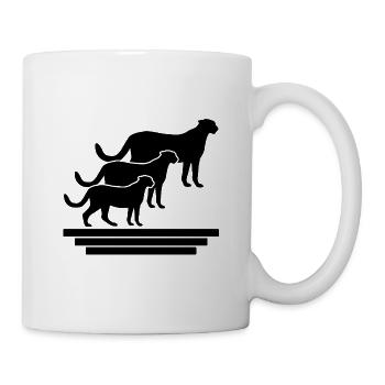 Geparden Trio - Tasse - Weiß - Rechts