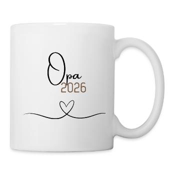 Opa 2026 –Geschenk für Opa since 2026, Weihnachten - Tasse - Weiß - Rechts