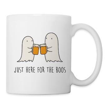 Geister Prost Becherklatsch - Tasse - Weiß - Rechts