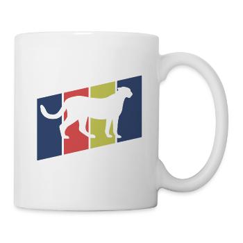 Gepard Retro Silhouette - Tasse - Weiß - Rechts