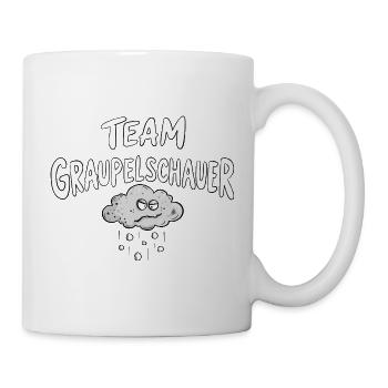 Team Graupelschauer Wetter Humor Wolke Sarkasmus - Tasse - Weiß - Rechts