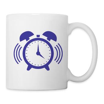 Wecker - Tasse - Weiß - Rechts