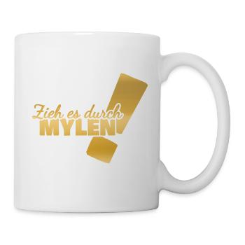 Mylen als Durchhalten - Tasse - Weiß - Rechts