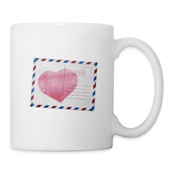 Postkarte - Tasse - Weiß - Rechts