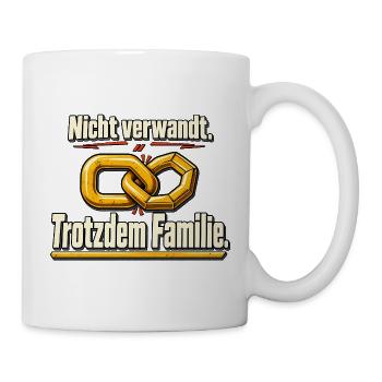 Freunde sind Familie – Beste Freunde - Tasse - Weiß - Rechts