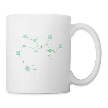 Schütze Stern Sternbild Sternzeichen Grün - Tasse - Weiß - Rechts