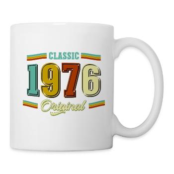 50. Geburtstag Classic Original 1976 Retro - Tasse - Weiß - Rechts