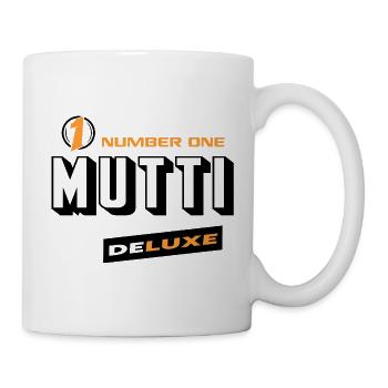 Mutti Number One Deluxe Beste Familie Beste Mutti - Tasse - Weiß - Rechts