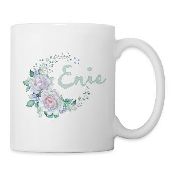Blumenrahmen Enie - Tasse - Weiß - Rechts