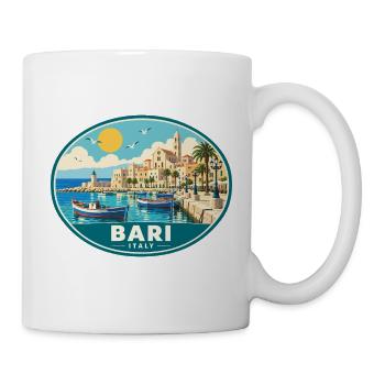 Erleben Sie Bari an der italienischen Adriaküste - Tasse - Weiß - Rechts