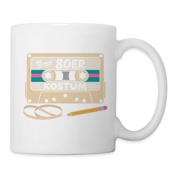 Das ist mein 80er Kostüm Karneval Mottoparty - Tasse - Weiß - Rechts