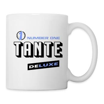 Tante Number One Deluxe Bester Familie Beste Tante - Tasse - Weiß - Rechts