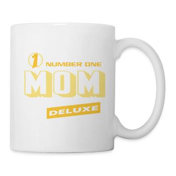 Mom Mama Number One Deluxe Bester Familie Mama - Tasse - Weiß - Rechts