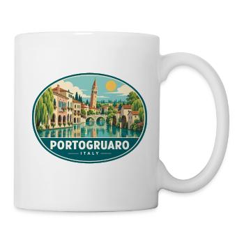 Erkunden Sie Portogruaro in Veneto Travel - Tasse - Weiß - Rechts