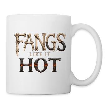 Fangzähne mögen es heißes Hemd | Lustiges Schmiedhemd | - Tasse - Weiß - Rechts