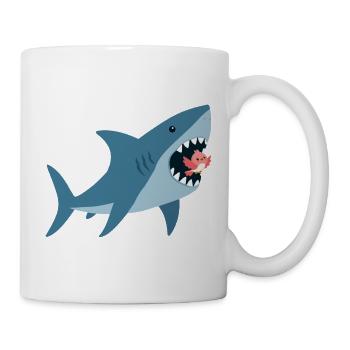 Hai - Tasse - Weiß - Rechts