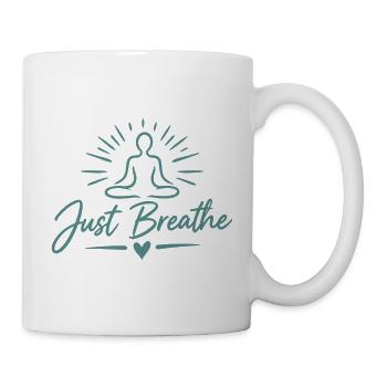  Yogasitz Achtsankeit Entspannung - Tasse - Weiß - Rechts