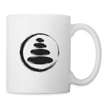 Zen Steine Balance - Tasse - Weiß - Rechts