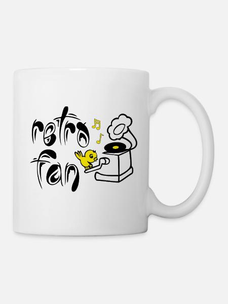 Retro Fan - Tasse - Weiß