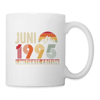 Juni 1995 Limitierte Edition Vintage Retro 1995  - Tasse - Weiß - Rechts