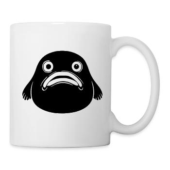 Blobfisch Fisch schwarz Meeresfisch Geschenk  - Tasse - Weiß - Rechts