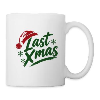 Last Xmas Mütze - Tasse - Weiß - Rechts