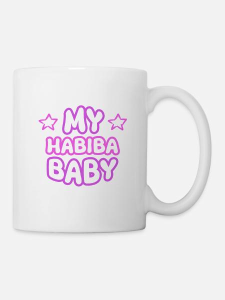 Habiba als Spruch - Tasse - Weiß