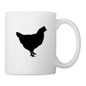 Huhn - Tasse - Weiß - Rechts