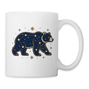 Sternbild Bär Großer Bär Astronomie Vektor Shirt - Tasse - Weiß - Rechts