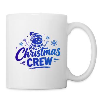Christmas Crew Schneemann - Tasse - Weiß - Rechts