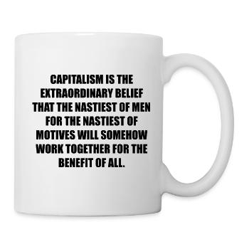 CAPITALISM is - Tasse - Weiß - Rechts