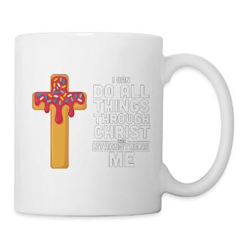 Sahne, durch die ich alles schaffen kann. - Tasse - Weiß - Rechts