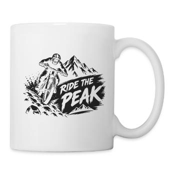 Ride The Peak - Tasse - Weiß - Rechts