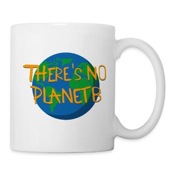 Kein Planet B Globus Aufdruck - Tasse - Weiß - Rechts