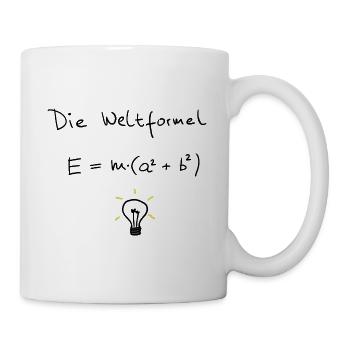 Die Weltformel (handgeschrieben) - Tasse - Weiß - Rechts